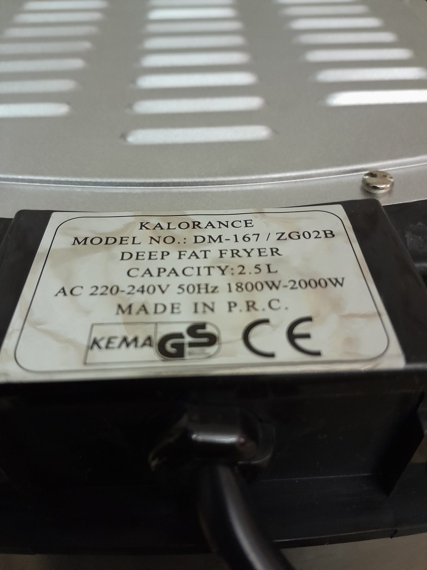 لوازم برقی - سرخ کن Kalorance اصل  DM-167 سرخ کن Kalorance اصل  DM-167-3