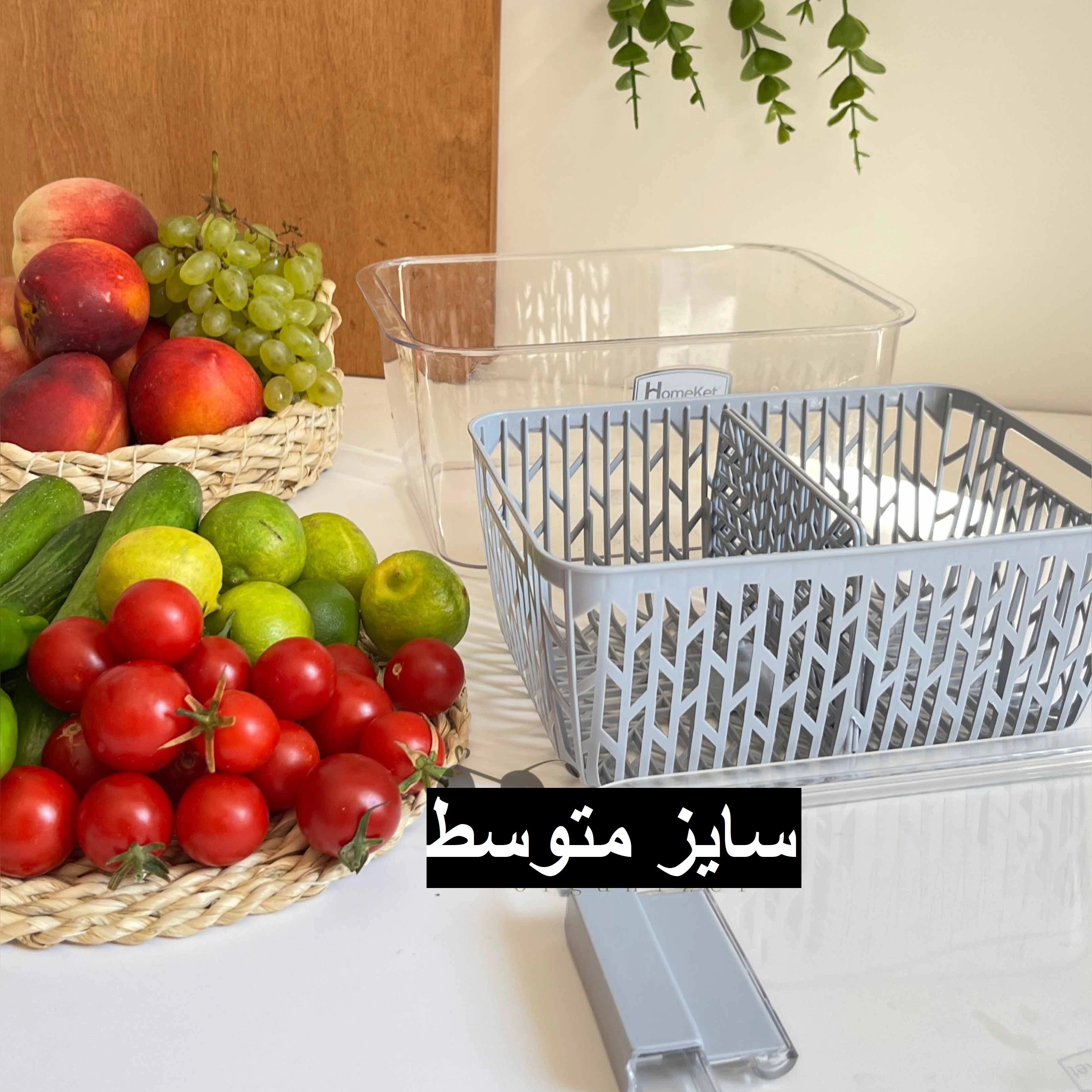 لوازم پلاستیکی -  باکس میوه و سبزیجات نیکا متوسط هوم کت 3902   باکس میوه و سبزیجات نیکا متوسط هوم کت 3902 -2